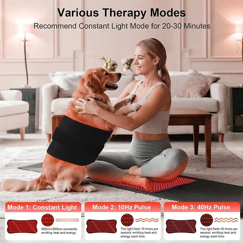210pcs Red Infrared Light Therapy Pad LED Beauty Devices LED Bead Red Light Belt for Face and Body Back Knee Hands Feet Relief