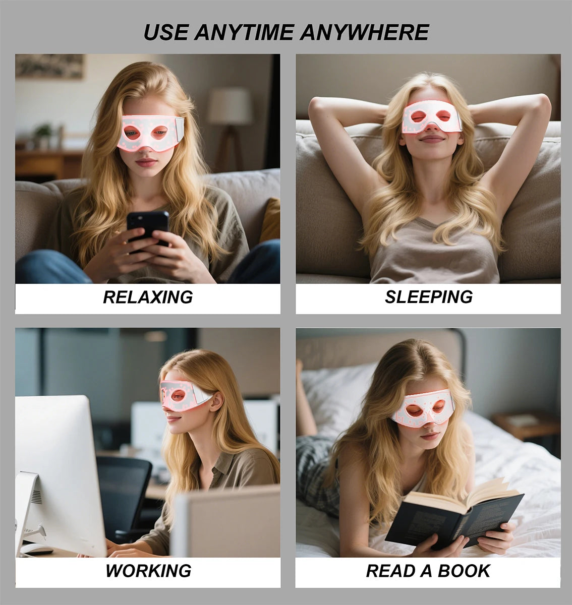 LED Eye Therapy Mask - 4 Wavelengths