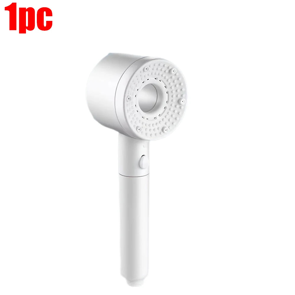 1-3Pcs 5 Modes Double Filtration Shower Head High-pressure Large Flow Handheld Showerhead Wear-resistant Portable Bath Nozzle