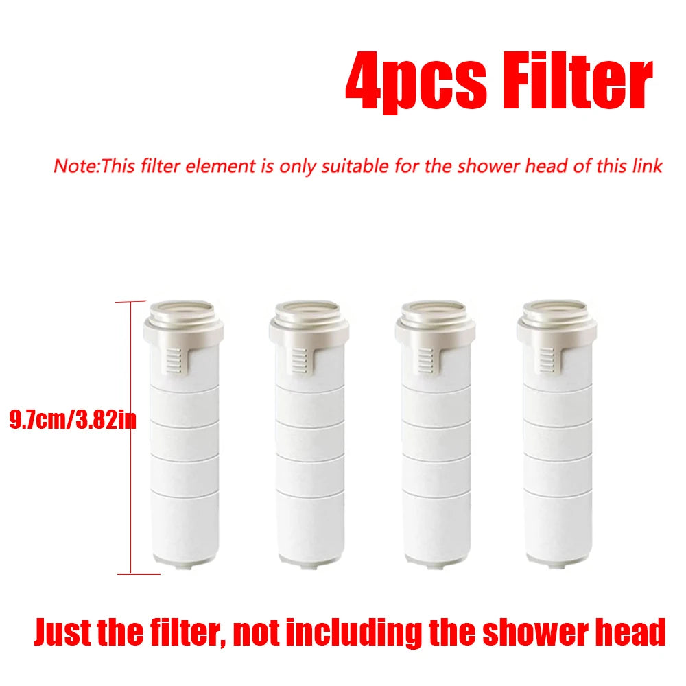 1-3Pcs 5 Modes Double Filtration Shower Head High-pressure Large Flow Handheld Showerhead Wear-resistant Portable Bath Nozzle