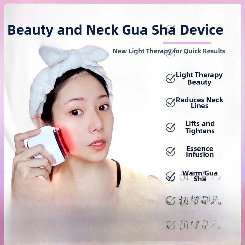 Electric Scraping Board EMS Tens Vibration Body Scraper Face Guasha Stone Facial Neck Lifting Slimming Relax Massage Device
