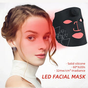 7 Colors Silicone Led Red Light Thearpy Face Mask 180 Lamp Beads Led Facial Mask For Anti Wrinkle Aging Tighten Rejuvenation