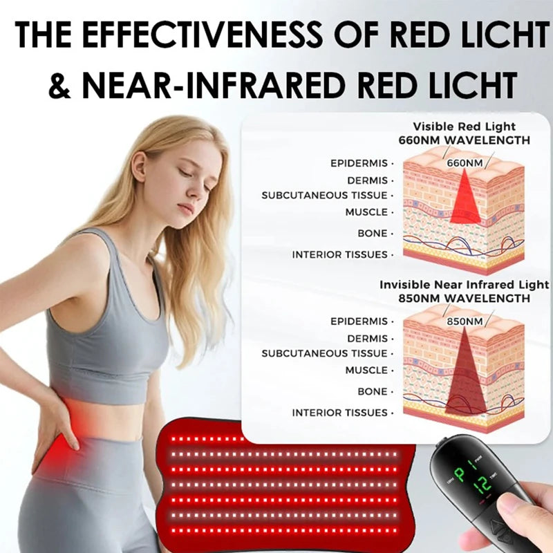 210pcs Red Infrared Light Therapy Pad LED Beauty Devices LED Bead Red Light Belt for Face and Body Back Knee Hands Feet Relief