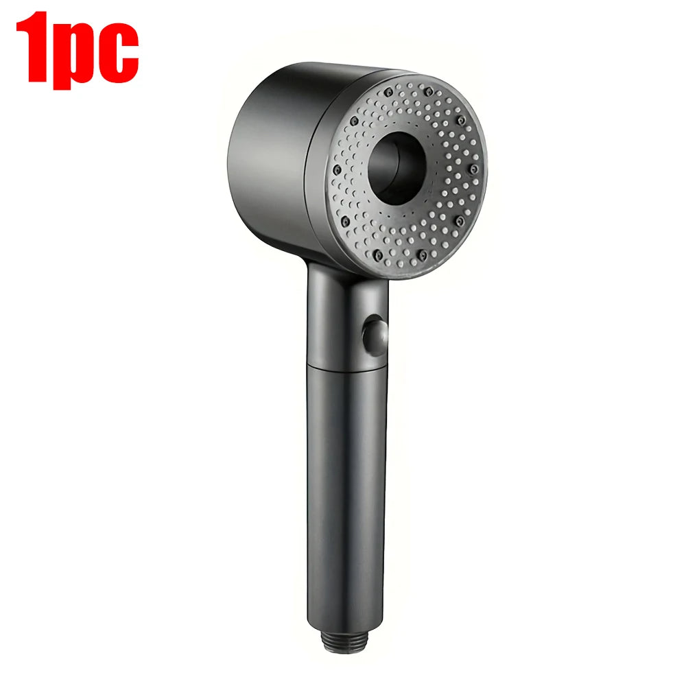 1-3Pcs 5 Modes Double Filtration Shower Head High-pressure Large Flow Handheld Showerhead Wear-resistant Portable Bath Nozzle