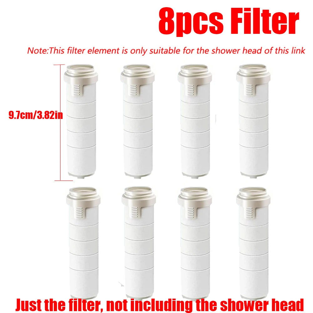 1-3Pcs 5 Modes Double Filtration Shower Head High-pressure Large Flow Handheld Showerhead Wear-resistant Portable Bath Nozzle