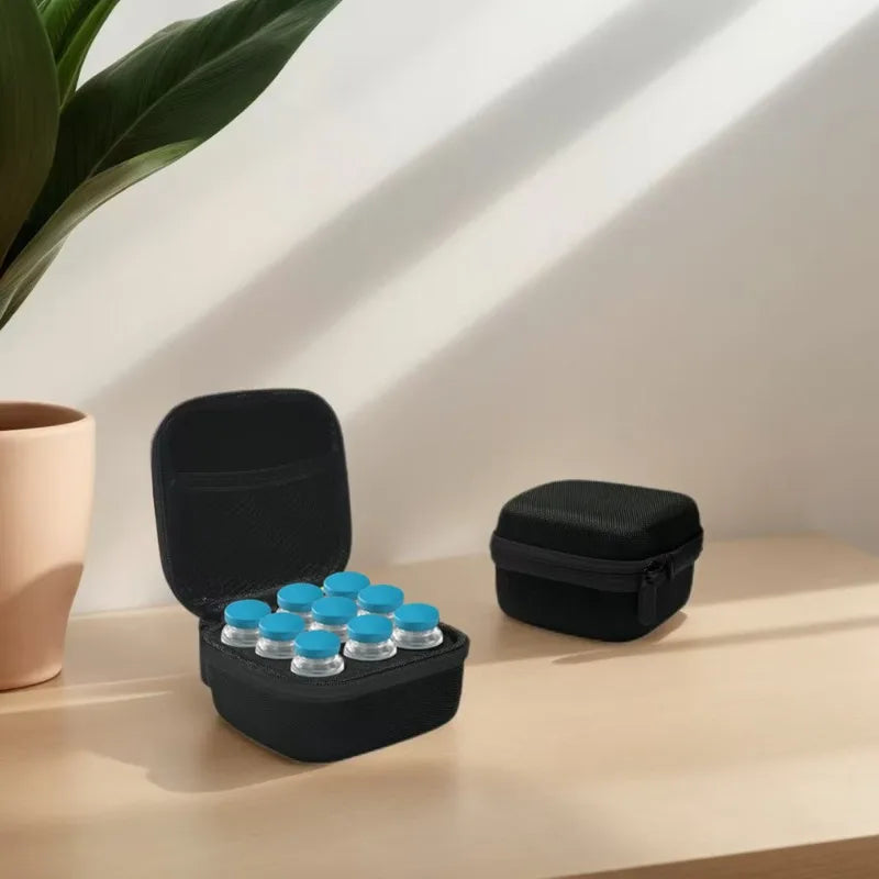 9 Research Vial Storage Travel Case
