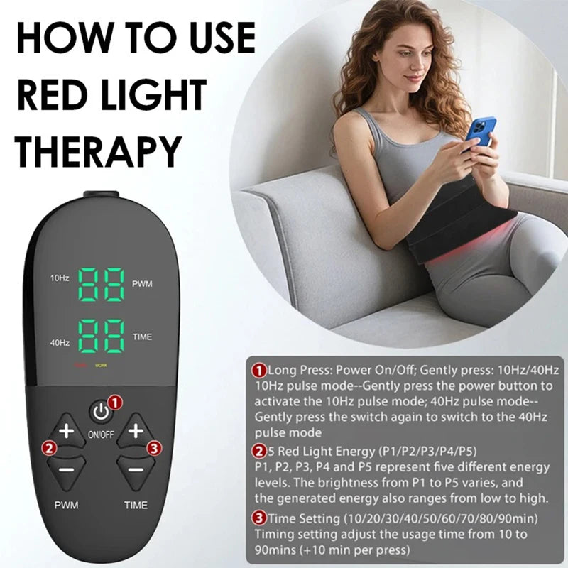 210pcs Red Infrared Light Therapy Pad LED Beauty Devices LED Bead Red Light Belt for Face and Body Back Knee Hands Feet Relief