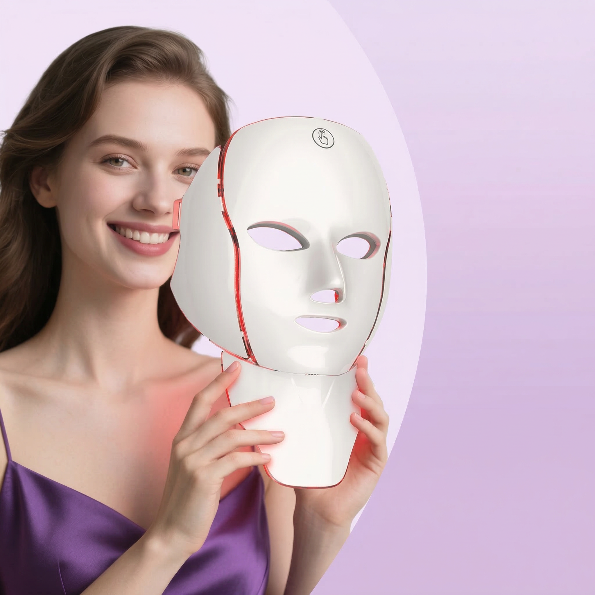 LED Face Neck Therapy Mask - Open Box Discounted