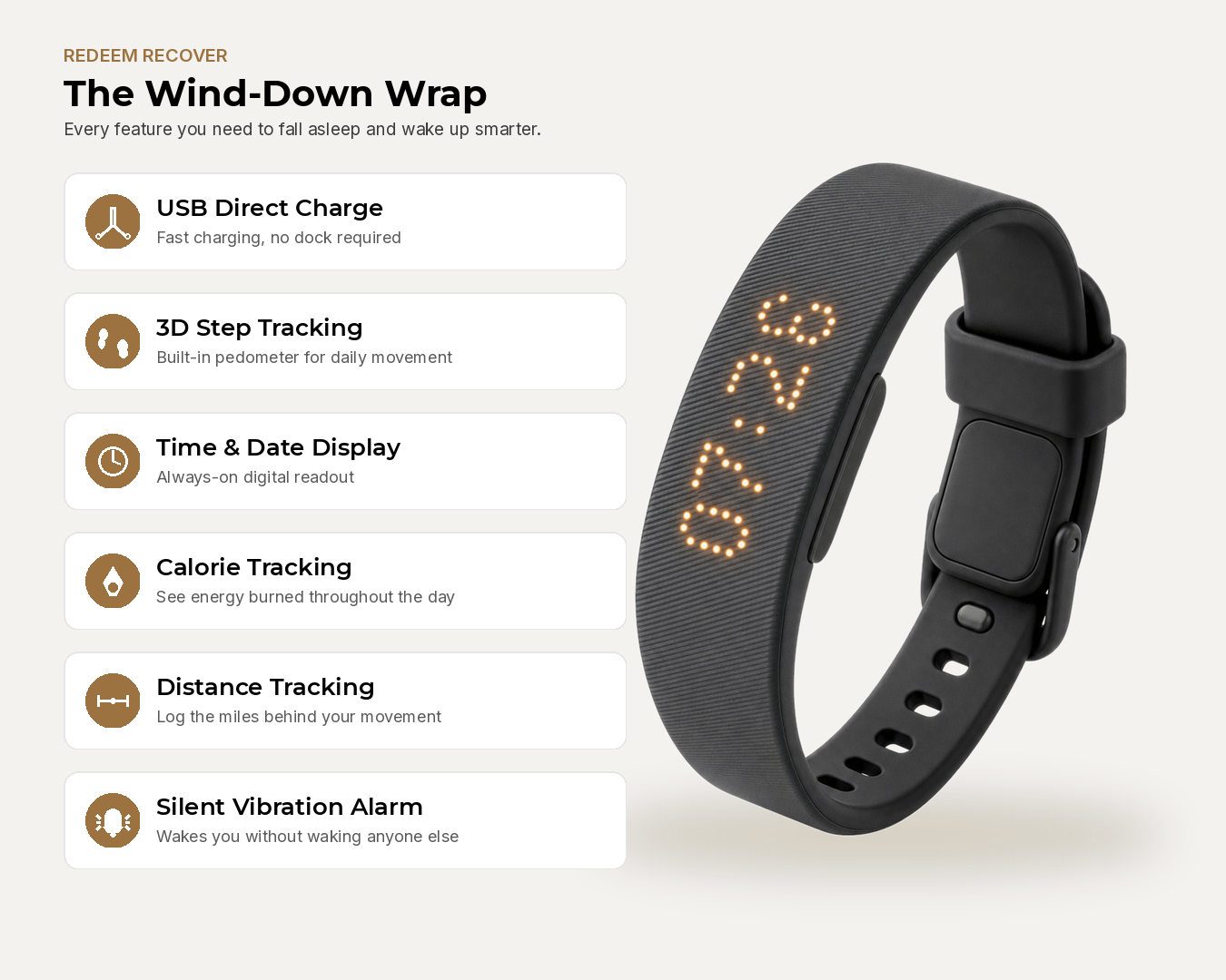 The Wind-Down Wrap — Silent Sleep Alarm