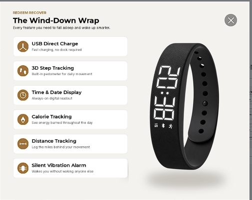 The Wind-Down Wrap — Silent Sleep Alarm